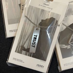 NWT Trust stainless steel necklace